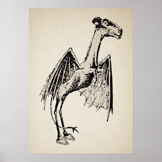 Vintage Jersey Devil Poster (Vorne)