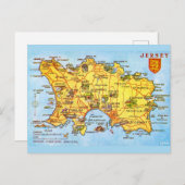 Vintage Jersey-Karte Postkarte (Vorne/Hinten)