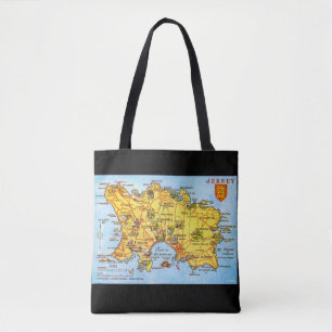 Vintage Jersey-Karte Tasche