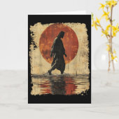 Vintage Jesus Christ Clothing Karte (Gelbe Blume)