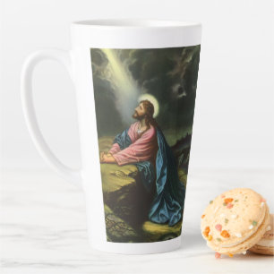 Vintage Jesus Christus betend, Garten Gethsemane Milchtasse