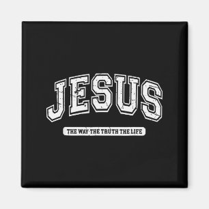 Vintage Jesus Der Weg Die Wahrheit Das Leben Desig Magnet
