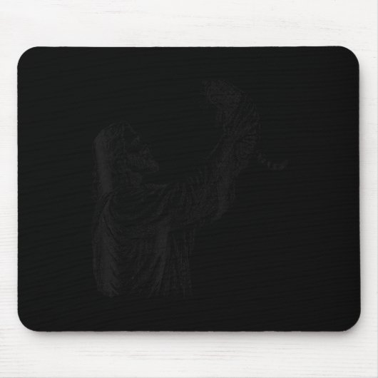 Vintage Jesus Holding Cat Christian Mousepad (Vorne)