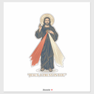 Vintage Jesus ich vertraue auf dich religiöser Vek Aufkleber