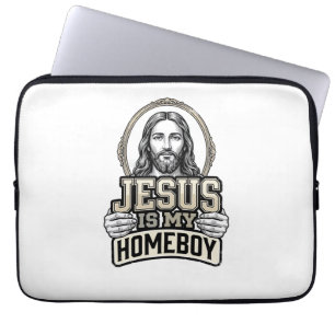 Vintage Jesus Is My Homeboy Gravur Vektor Design Laptopschutzhülle