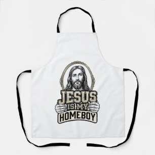 Vintage Jesus Is My Homeboy Gravur Vektor Design Schürze