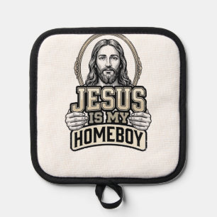 Vintage Jesus Is My Homeboy Gravur Vektor Design Topflappen