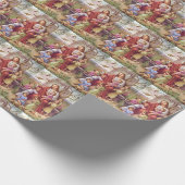 Vintage Jesus mit Kindern Geschenkpapier (Ecke)