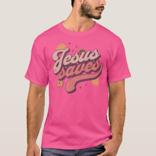 Vintage Jesus rettet 60er Retro-Christentum T-Shirt