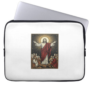 Vintage Jesus Strahlende Herrlichkeit Christliche  Laptopschutzhülle