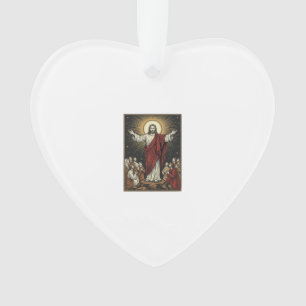 Vintage Jesus Strahlende Herrlichkeit Christliche  Ornament