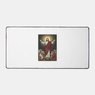 Vintage Jesus Strahlende Herrlichkeit Christliche  Schreibtischunterlage