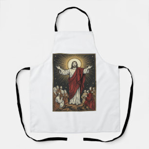 Vintage Jesus Strahlende Herrlichkeit Christliche Schürze