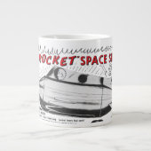 Vintage Jet Rocket Space Ship Ad  Jumbo-Tasse (Vorderseite)