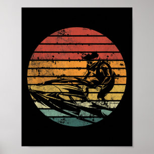 Vintage Jet Ski Jet Skier Jet Ski Jet Skifahren Us Poster