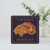 VINTAGE JEWELRY-Flachkarte (Stehend Vorderseite)
