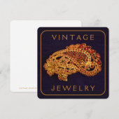 VINTAGE JEWELRY-Flachkarte (Vorne/Hinten)