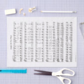 Vintage Jingle für die Musik Seidenpapier (Handwerk)