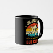 Vintage Jiu Jitsu Dad Training Father Father's Tasse (VorderseiteRechts)