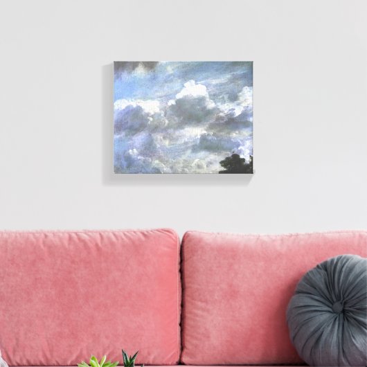 Vintage John Constable Cloud-Studie Leinwanddruck (Insitu (Wohnzimmer))