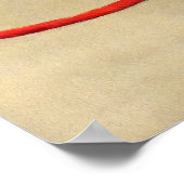 Vintage Johnson Jeffries Fight Illustration Poster (Ecke)