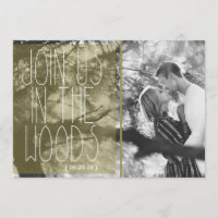Vintage Join Us In The Woods Hochzeit | Foto
