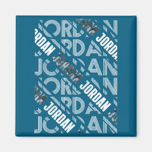 Vintage Jordan Design Männer Frauen Kunstwerk Magnet