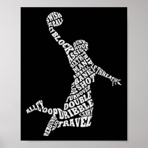 Vintage Jordan Sketll Player Geschenke für Männer Poster
