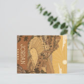 Vintage jordanische Altstadt Postkarte (Stehend Vorderseite)