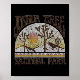 Vintage Joshua Tree National Park Retro Outdoor-Ca Poster