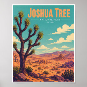 Vintage Joshua-Tree-Nationalpark Poster