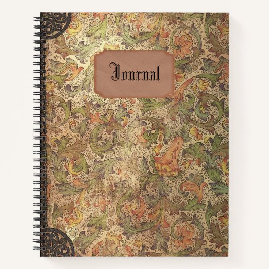 Vintage Journal Spiral Notebook Notizblock (Vorderseite)