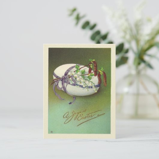 Vintage Joyous Easter Feiertagspostkarte (Stehend Vorderseite)