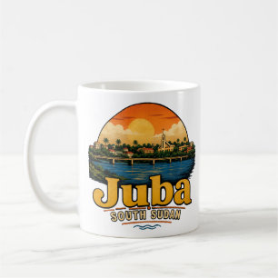 Vintage Juba Südsudan Reise Kunst Wahrzeichen Kaffeetasse