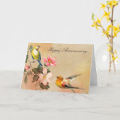 Vintage Jubiläumskarte Karte (Gelbe Blume)