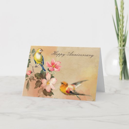 Vintage Jubiläumskarte Karte (Vorderseite)