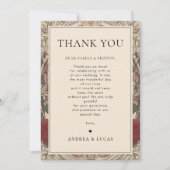 Vintage Jugendherberge Dankeschön-Karte Einladung (Vorderseite)