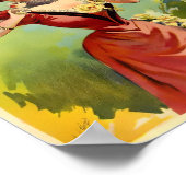 Vintage Jugendstil Absinette Rosinette Poster (Ecke)