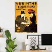 Vintage Jugendstil Absinthe Ad by L. Cappiello Poster (Heimbüro)