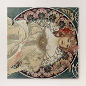 Vintage Jugendstil Alphonse Mucha Illustration Puzzle (Horizontal)