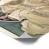 Vintage Jugendstil Alphonse Mucha Poster (Ecke)