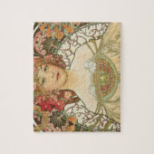 Vintage Jugendstil Alphonse Mucha Puzzle (Vertikal)