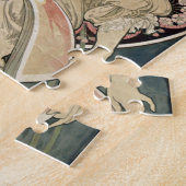 Vintage Jugendstil Alphonse Mucha Puzzle (Seite)