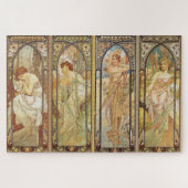 Vintage Jugendstil Alphonse Mucha Puzzle (Horizontal)