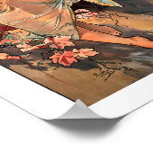 Vintage Jugendstil-Beauty Herbst 1896 Poster (Ecke)