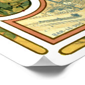 Vintage Jugendstil-Bierwerbung von Alphonse Mucha Poster (Ecke)