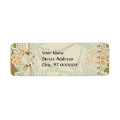 Vintage Jugendstil-Blume (Vorne)