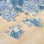 Vintage Jugendstil-Blume im Garten Puzzle (Seite)