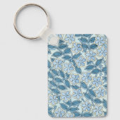 Vintage Jugendstil-Blume im Garten Schlüsselanhänger (Vorderseite)