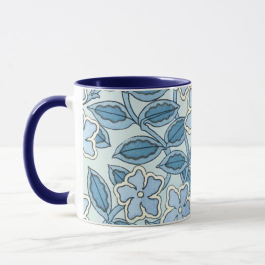 Vintage Jugendstil-Blume im Garten Tasse (Links)